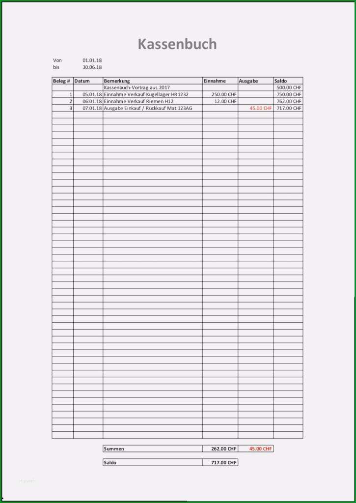 kassenbuch vorlage pdf kostenlos angenehm kassenbuchvorlage kostenlos herunterladen excel