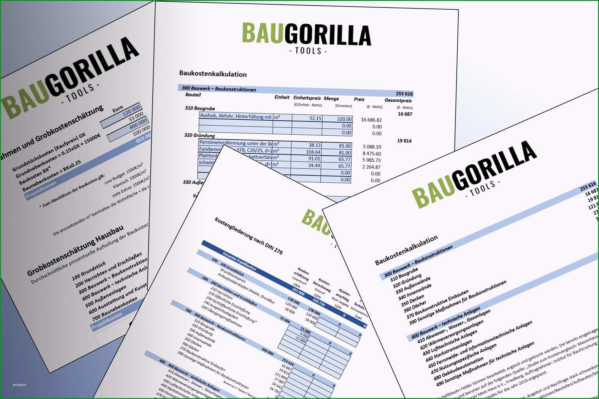 kostenkalkulation hausbau excel tabelle und baupreise mit kostenkalkulation excel