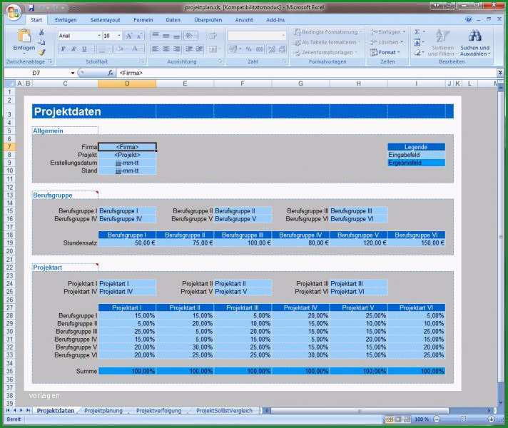 lastenheft vorlage excel