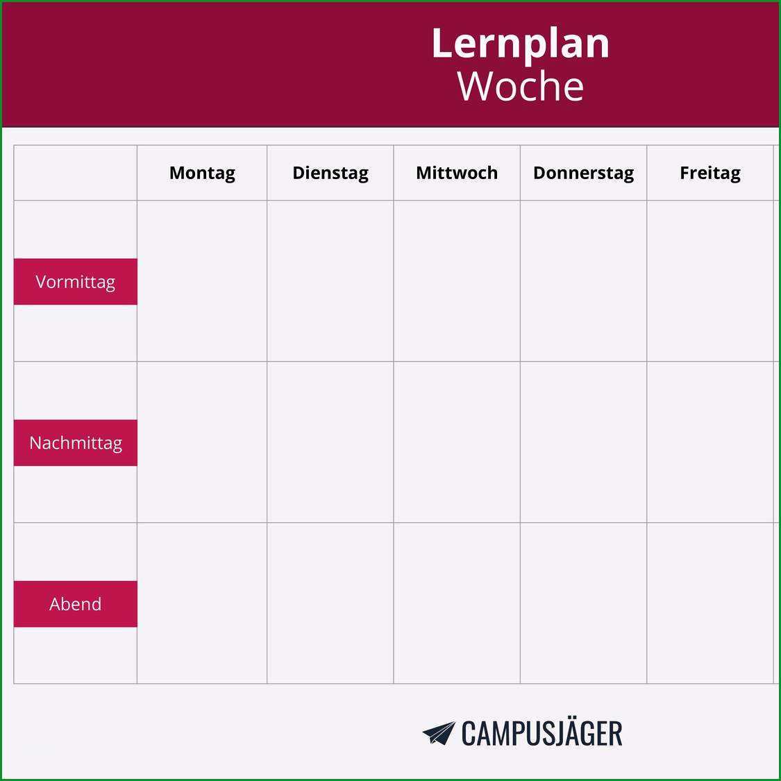 lernplan vorlage pdf