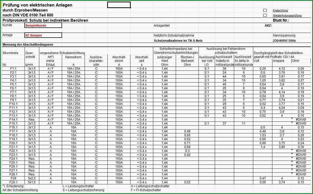messprotokoll vorlage feuchtigkeit nstleistungen prufung von elektrischen anlagen vde