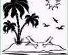 Faszinieren Palme Insel Urlaub Aufkleber Wandtattoo Sticker