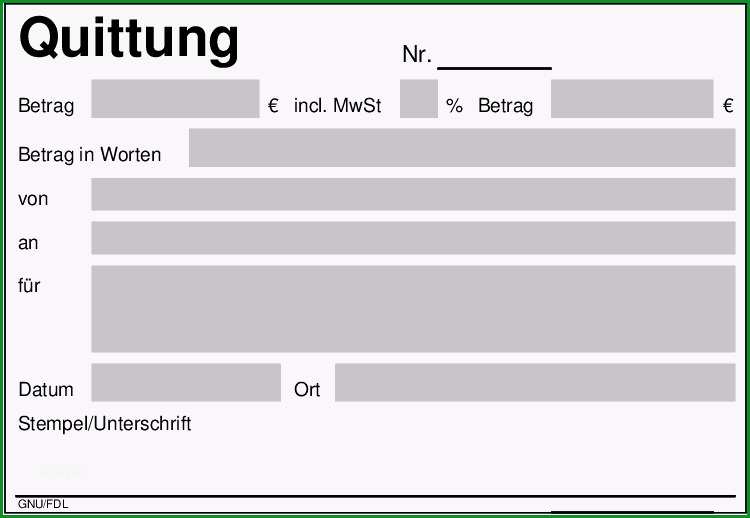 privatrechnung ohne mwst vorlage quittung wikipedia