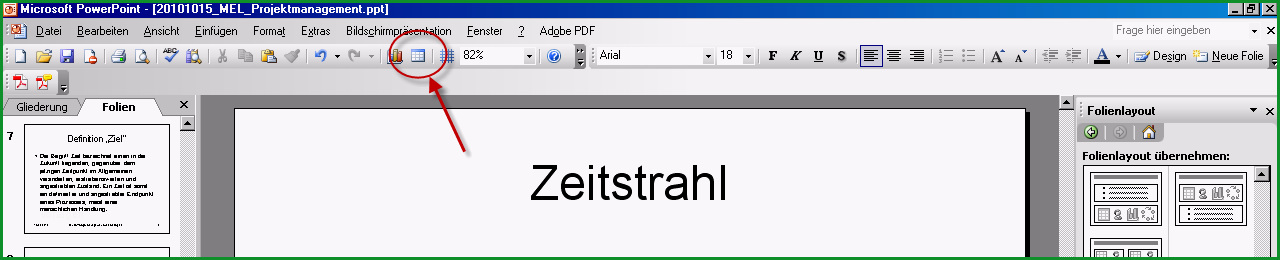 powerpoint zeitstrahl vorlage