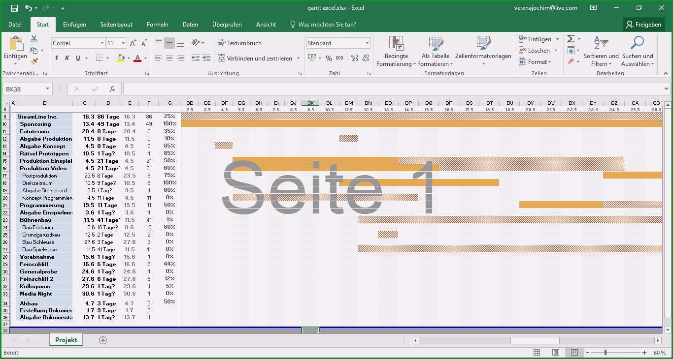 projektstrukturplan vorlage excel kostenlos