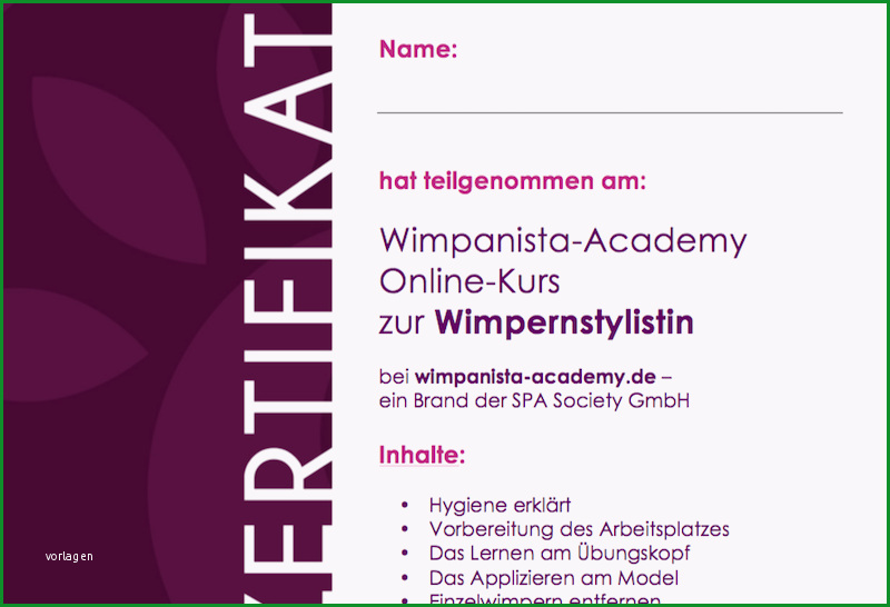 zertifizierte wimpernstylistin