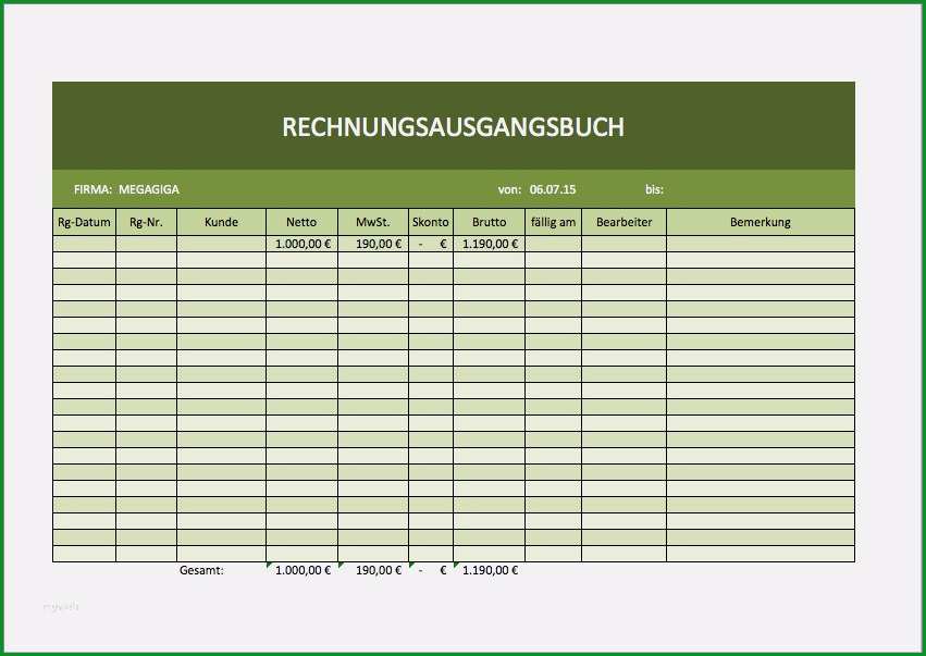 spesenabrechnung lkw fahrer vorlage cool rechnungsausgangsbuch excelvorlage