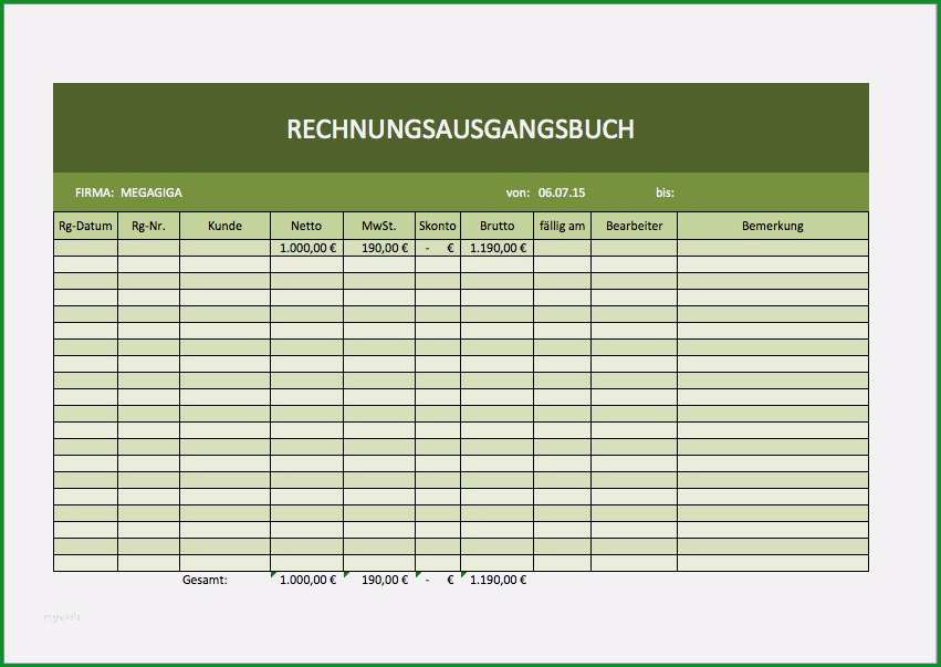 spesenabrechnung lkw fahrer vorlage cool rechnungsausgangsbuch excelvorlage