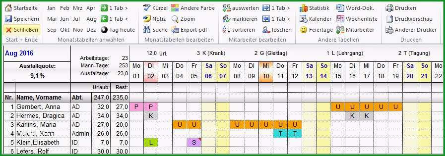 Faszinieren Urlaubsliste Vorlage Ziemlich Urlaubsplaner 2019 Excel