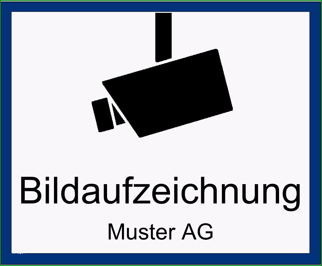 videoueberwachung hinweisschild gratis word