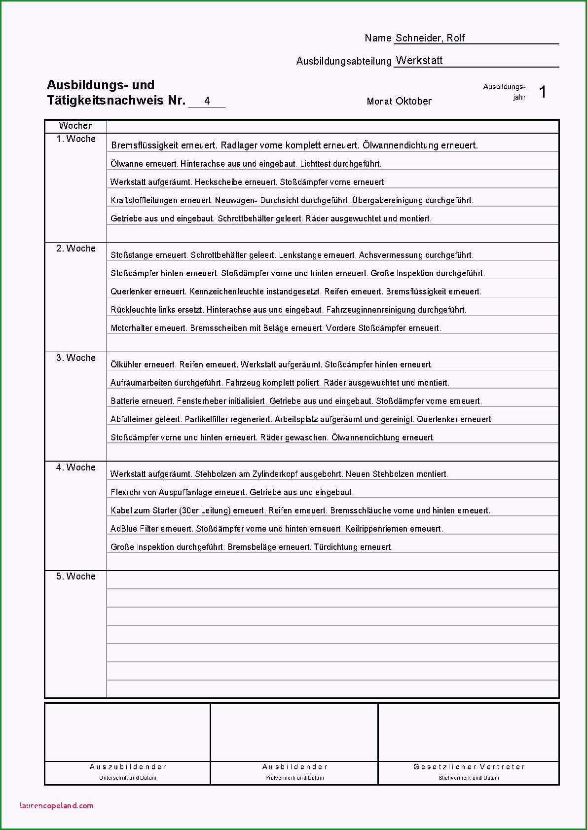 vorlage wochenbericht baustelle berichte schreiben ausbildung idee berichtsheft mfa muster schoen 3