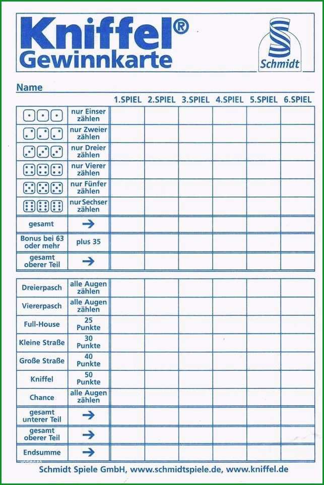 14 kniffel gewinnkarte