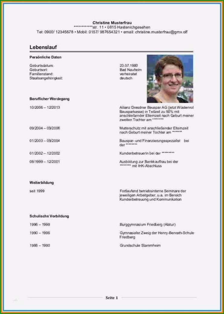 15 karrierebibel lebenslauf
