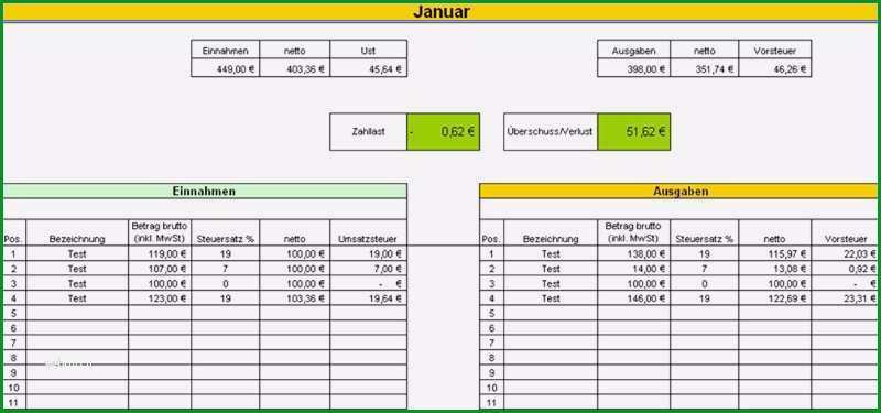 15 t konten vorlage excel