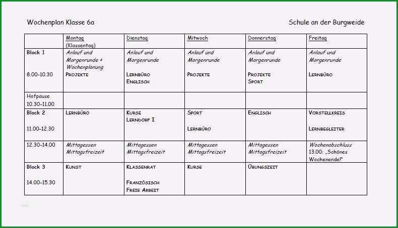 15 wochenplan essen vorlage