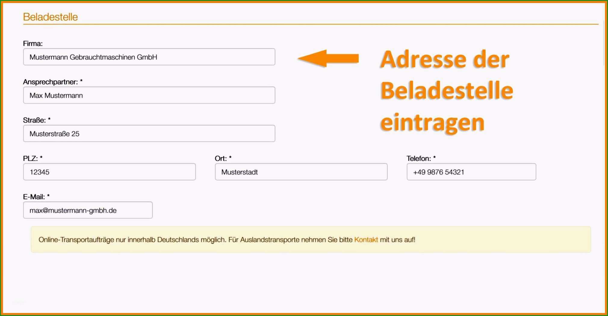 Unglaublich Transportauftrag Vorlage Nur Für Sie