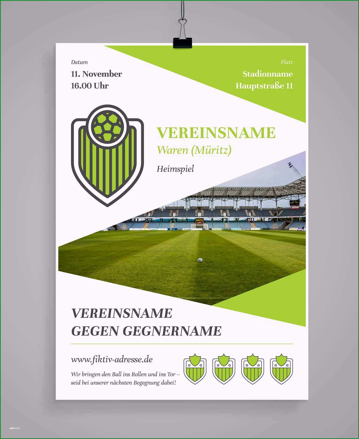 fusballturnier plakat vorlage