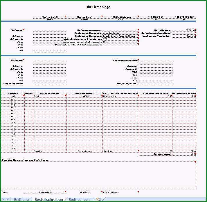 bestellformular vorlage excel einzigartig muster tabellen vorlagen einkauf projekt einkauf