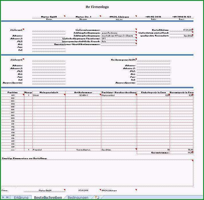 bestellformular vorlage excel einzigartig muster tabellen vorlagen einkauf projekt einkauf