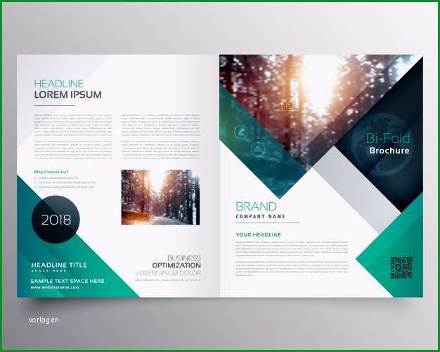 business bifold broschure oder magazin cover design vektor vorlage