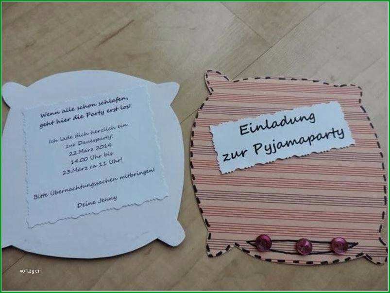 Großartig Einladung Schrecklich Einladung Pyjamaparty Schick