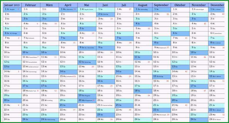 ewiger kalender word vorlage doc