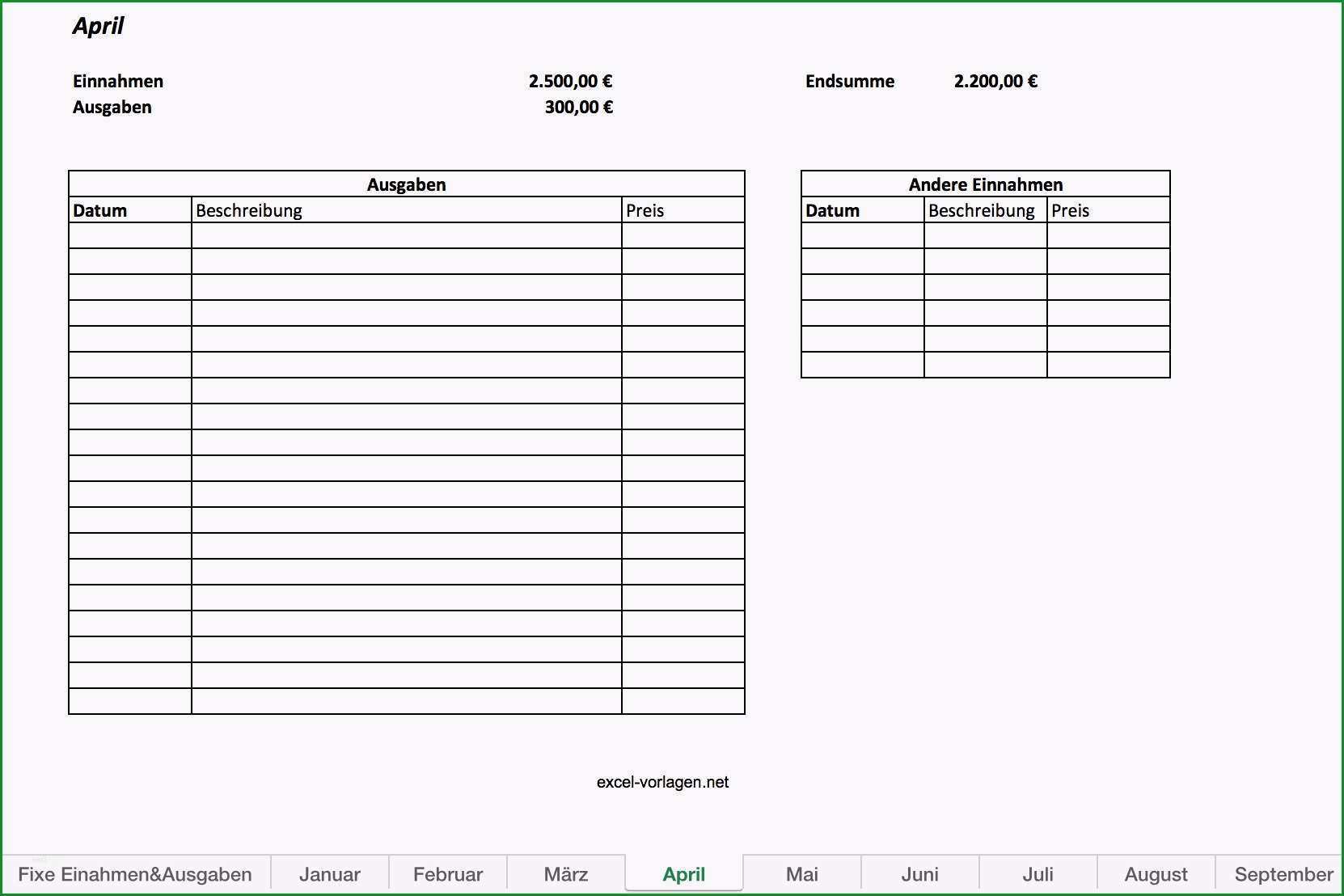 excel vorlagen kostenaufstellung inspiration haushaltsbuch als excel vorlage kostenlos