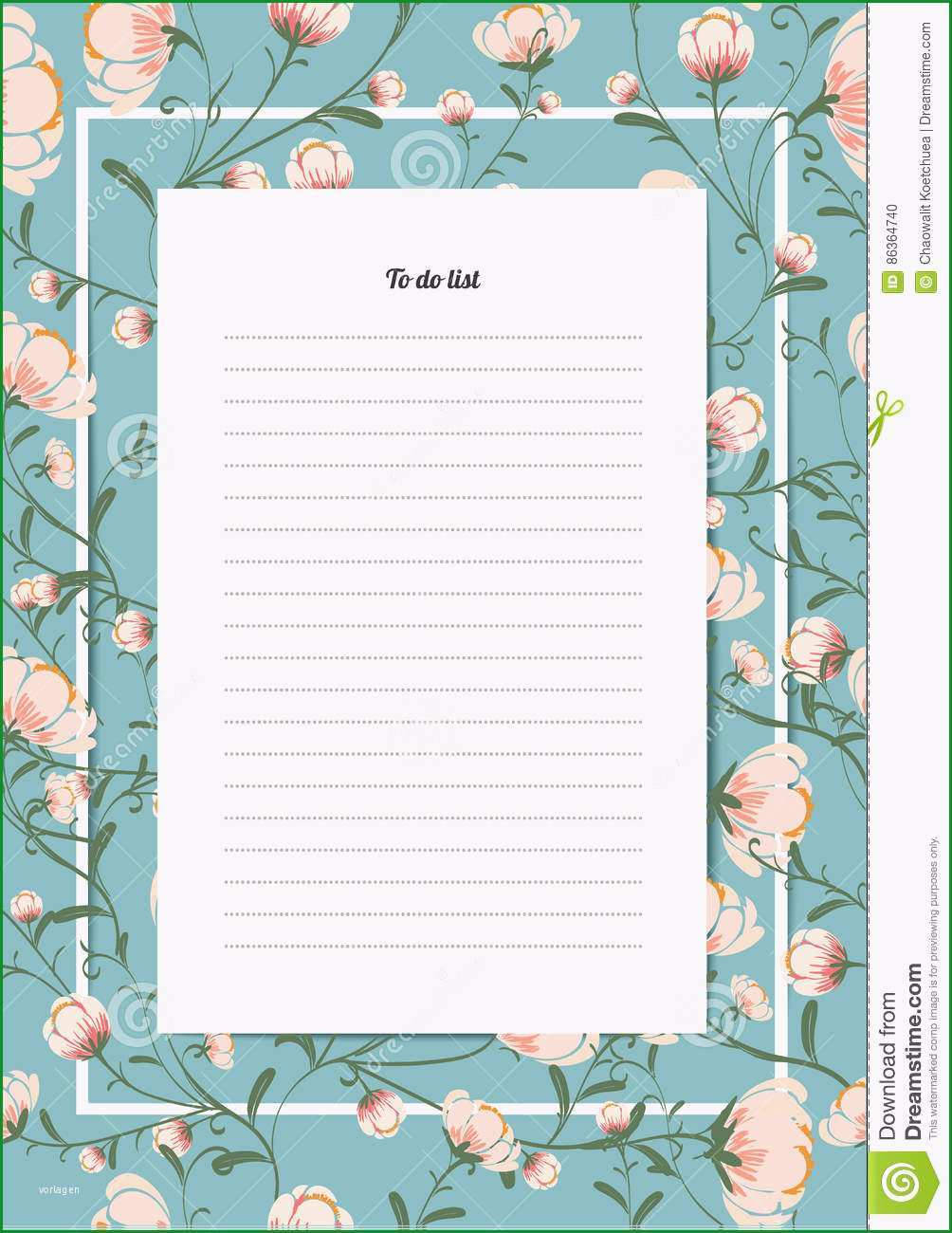 stock illustration flowers poster template blossoms vintage style to do list bouquet image