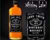 Großartig Geburtstags Whiskey Etikett Personalisiertes