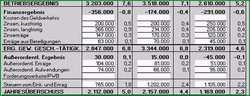 guv vorlage mit excel