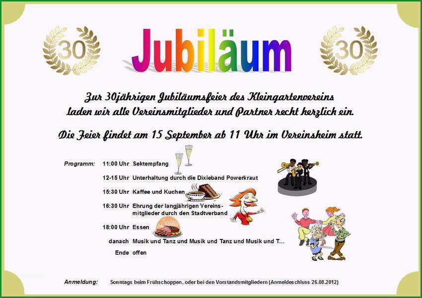 jubilaeumsfeier 30 jahre