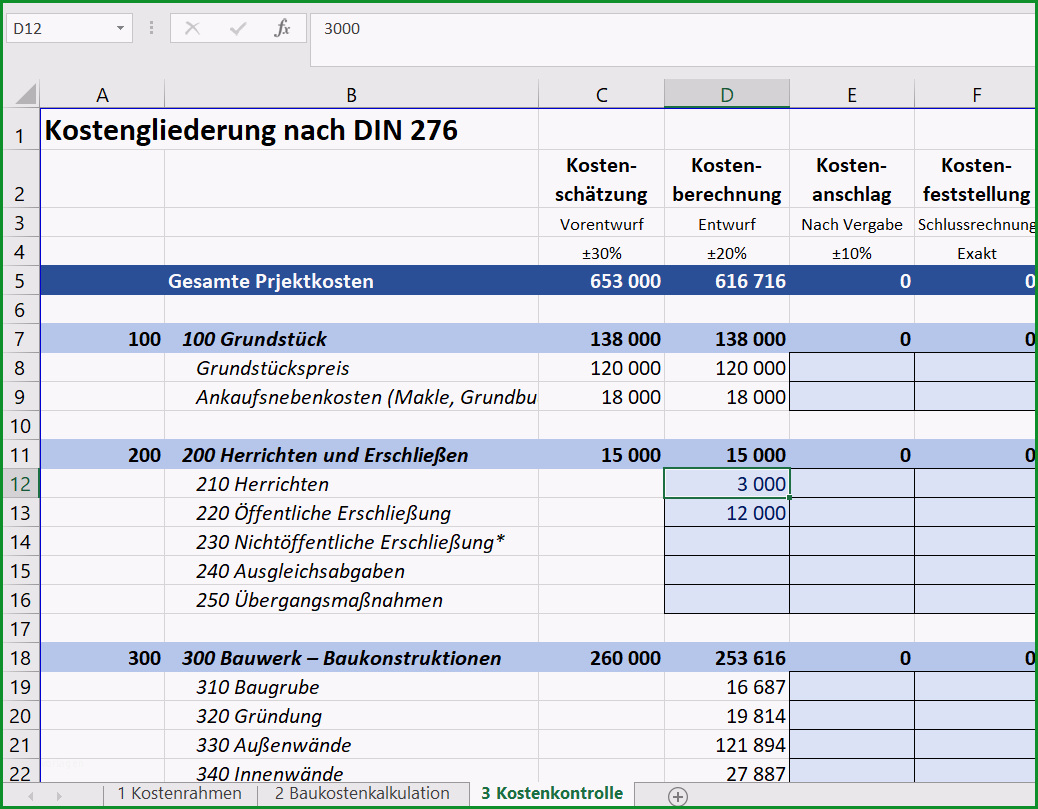 Gro 223 artig Kostenkalkulation Hausbau Excel Tabelle Und Baupreise 