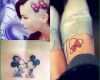 Großartig Minnie Mouse Rote Schleife Tattoo Für Frauen