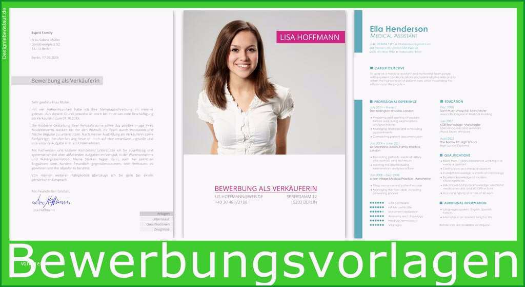 Großartig Muster Bewerbung Vom Designer Für Ms Word Und Wps Fice