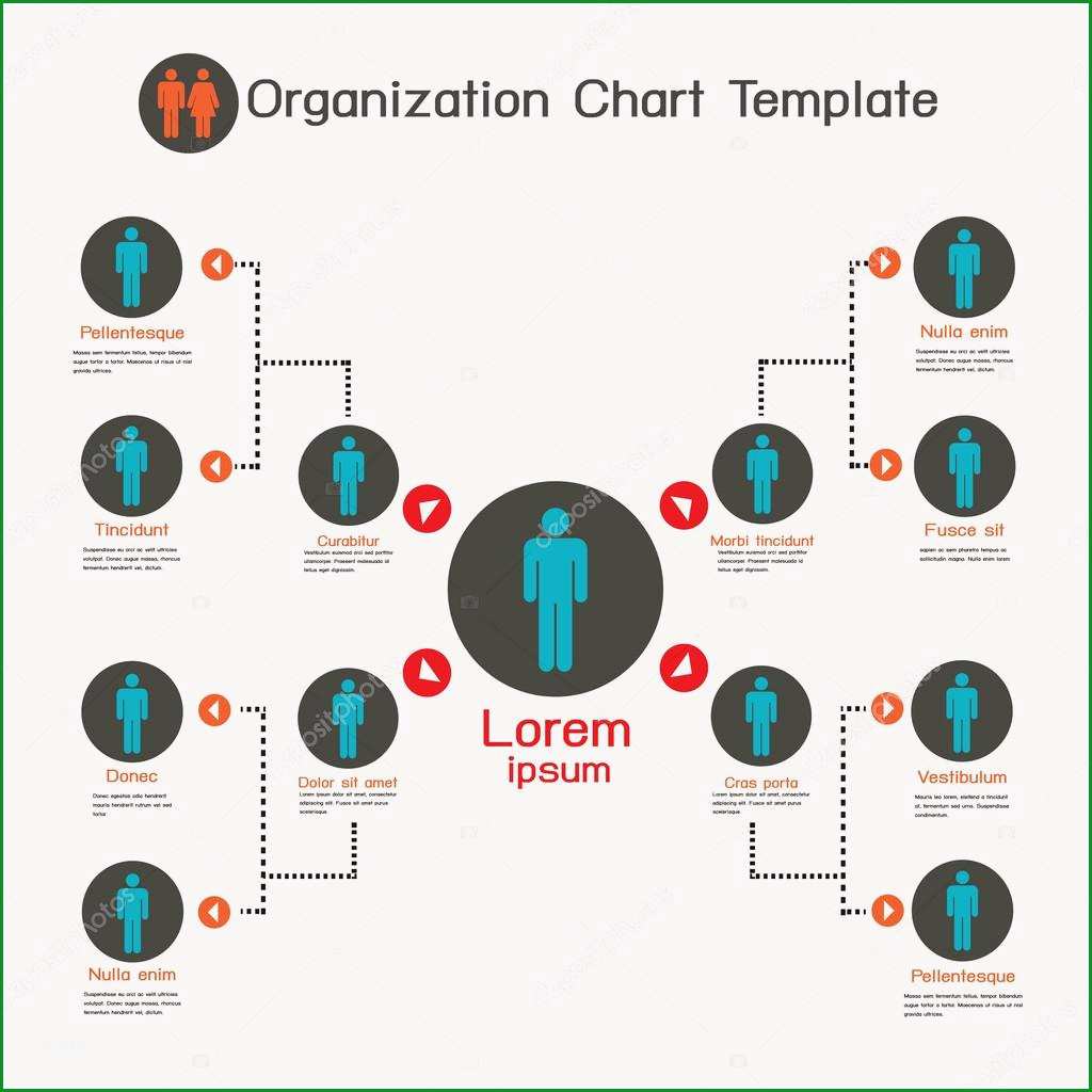 stock photo organization chart templatebusiness presentation