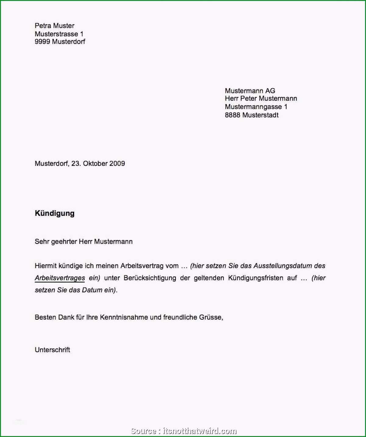 kündigung arbeitsvertrag öffentlicher nst vorlage