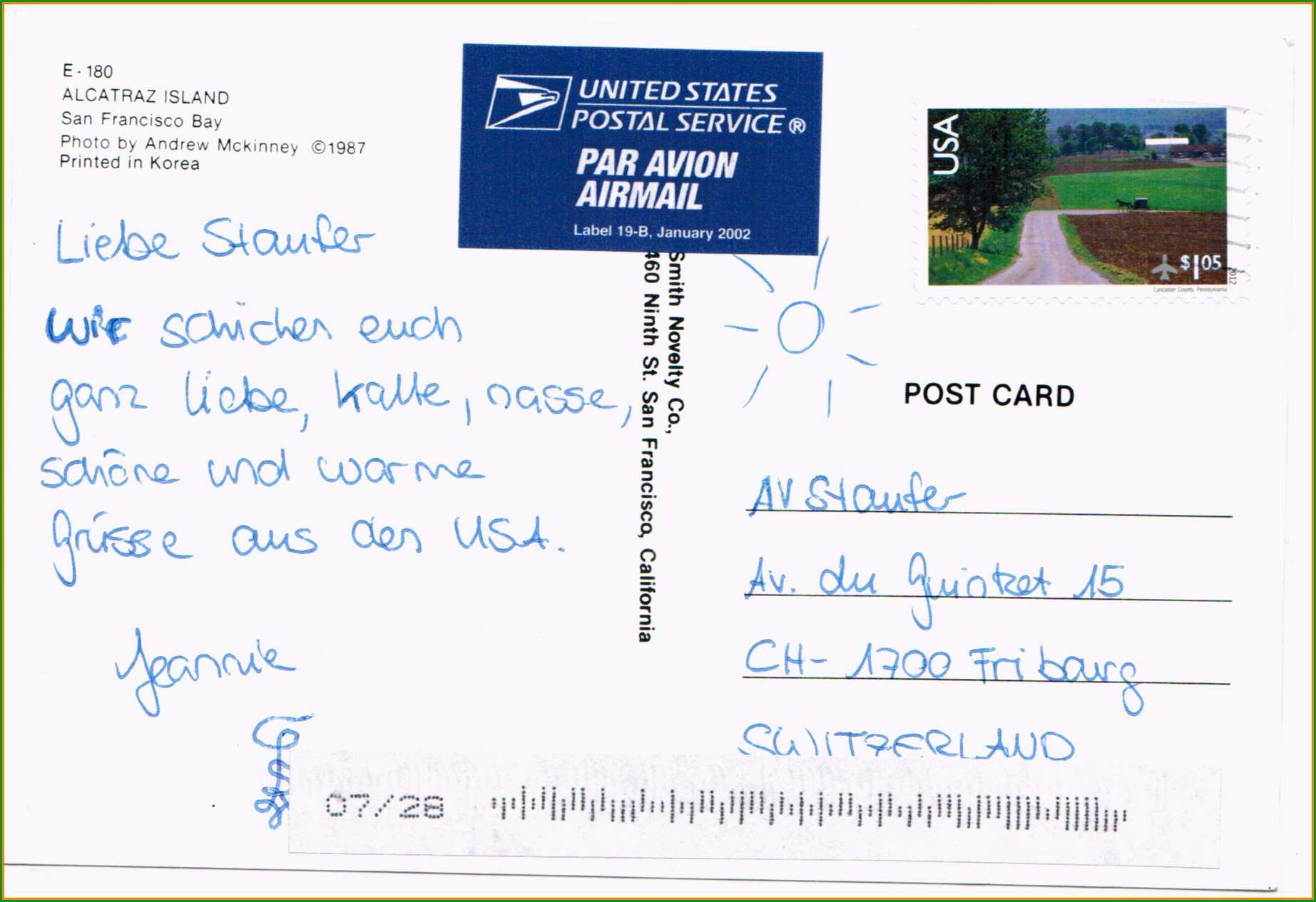 postkarte schreiben vorlage neu 9 schreiben postkarte