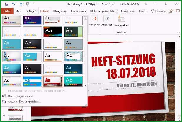 powerpoint impress vorlage nachtraeglich aendern