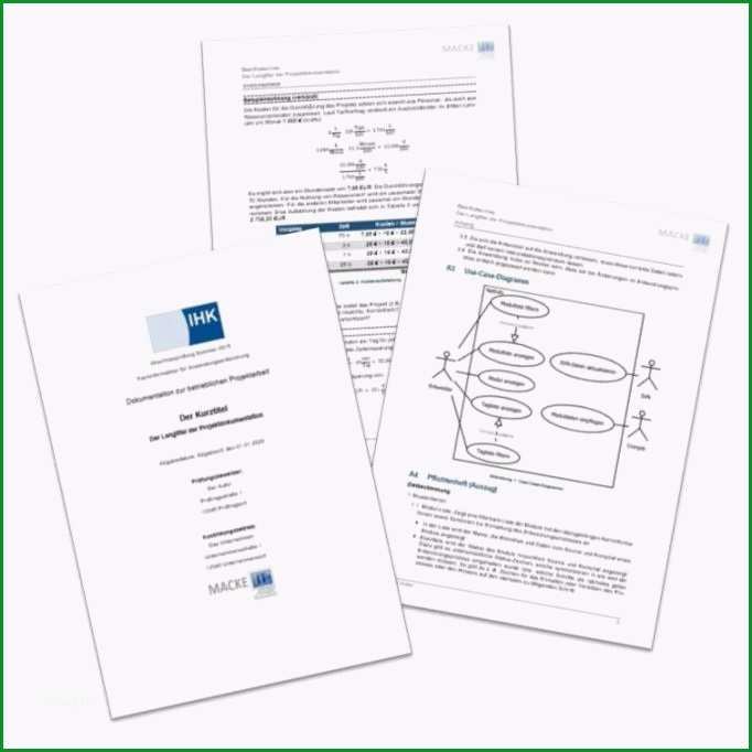 projektdokumentation vorlage word