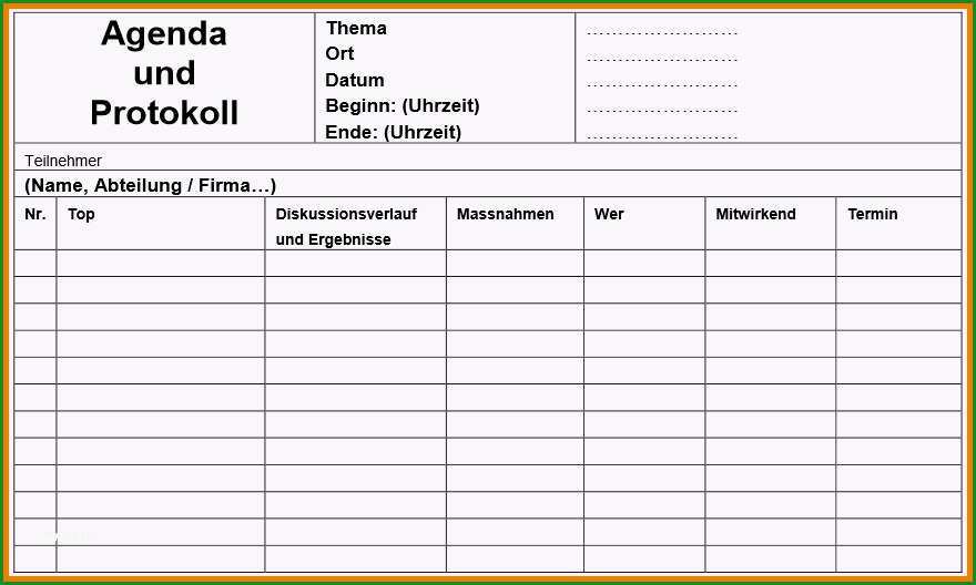 Großartig Protokoll Vereinssitzung Vorlage Kostenlos Erstaunlich