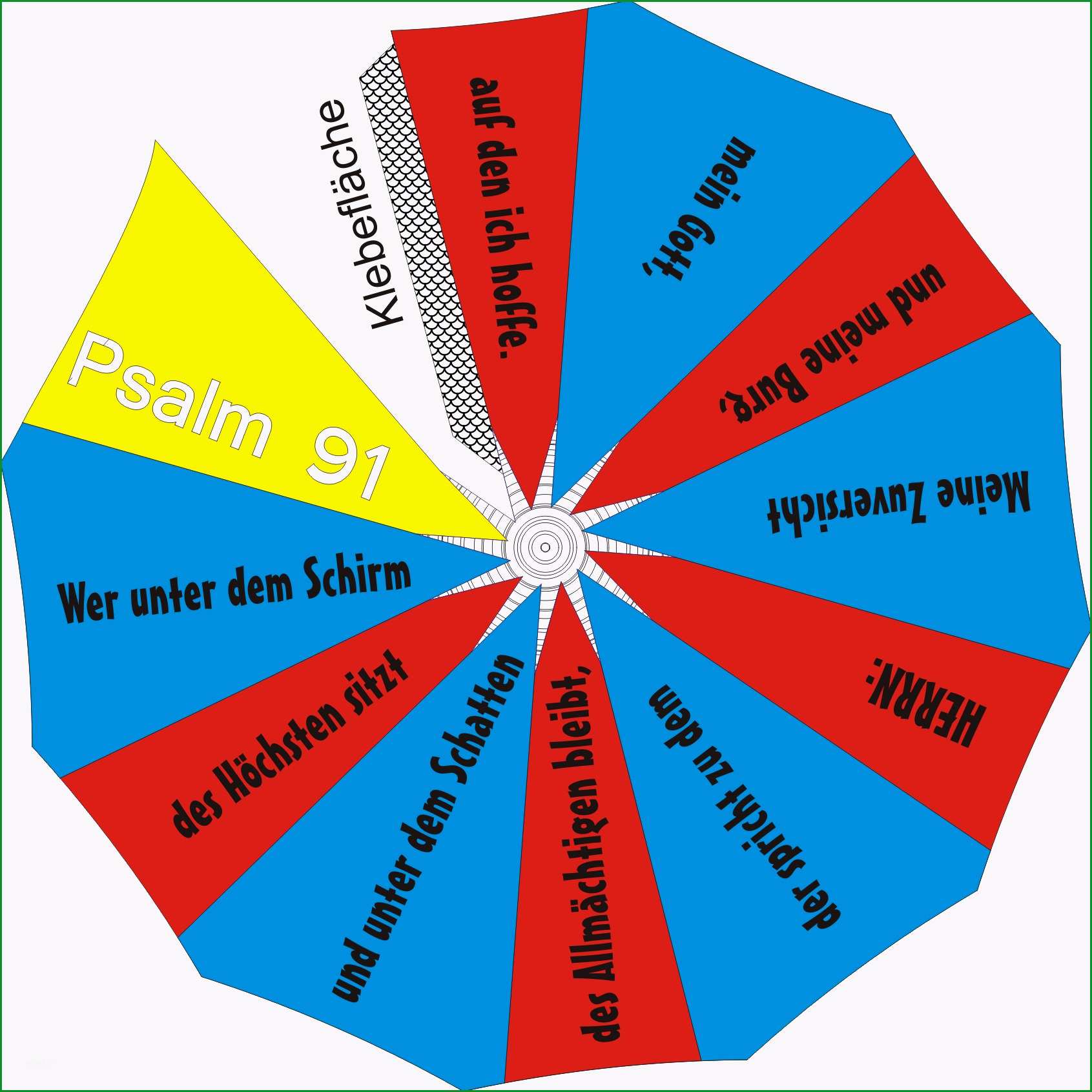 regenschirm zu psalm 91 basteln