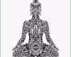 Großartig Sitting Buddha Silhouette Vintage Decorative Vector