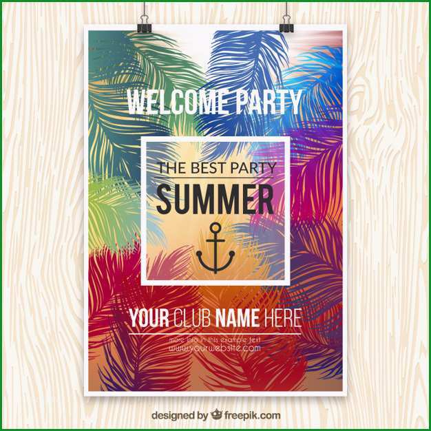 sommerfest plakat vorlage