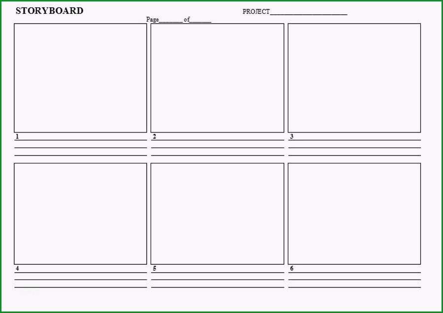 storyboard vorlage word