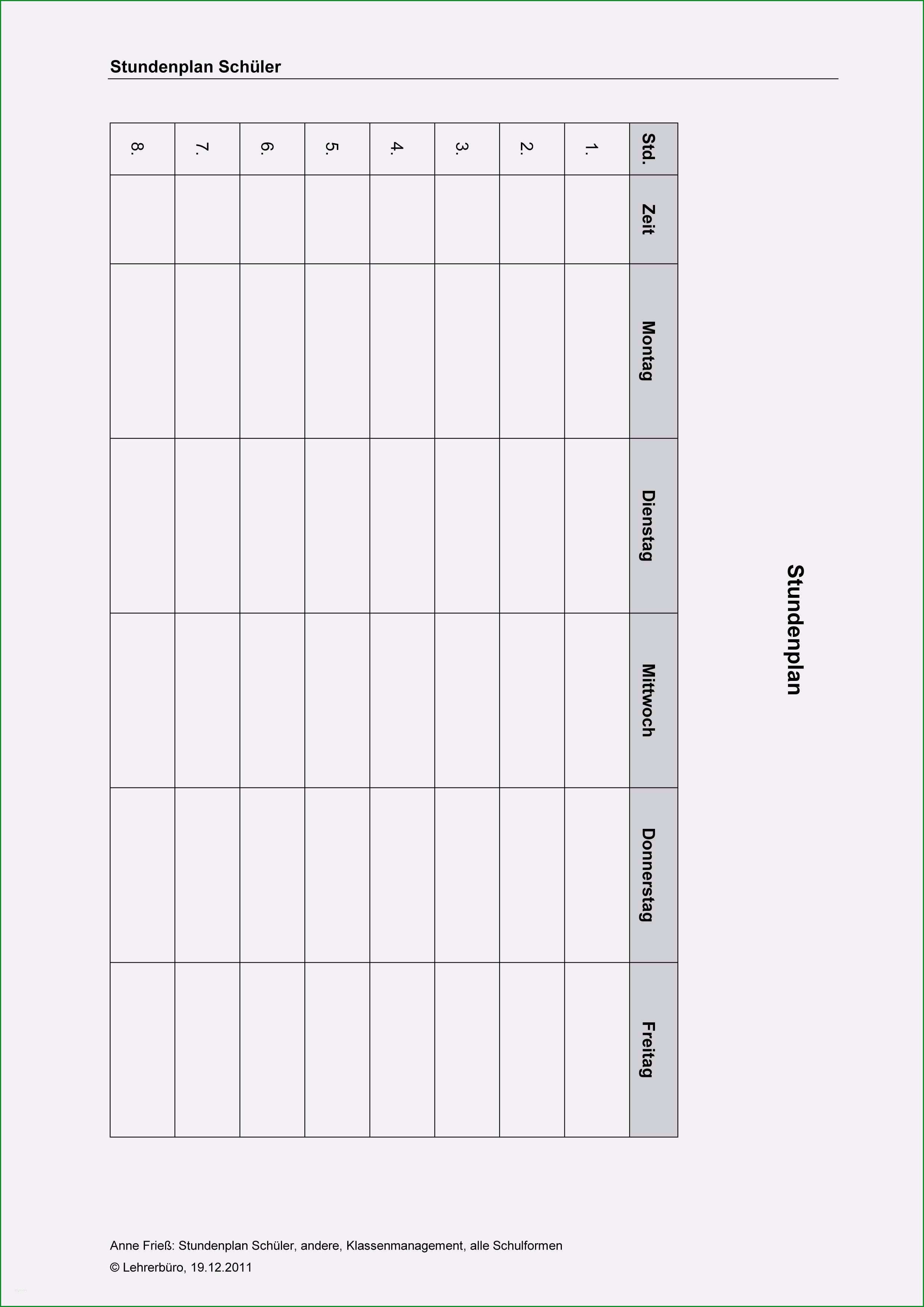 stundenplan vorlage grundschule cool klassenmanagement · grundschule · lehrerburo