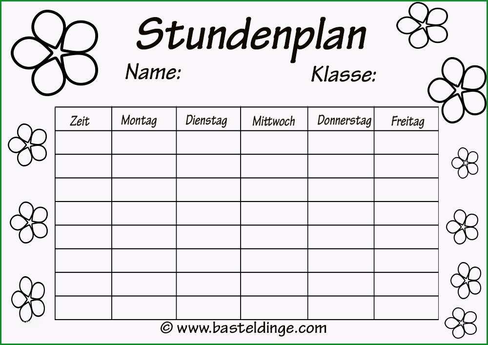 stundenplan zum ausdrucken kostenlos mc48t