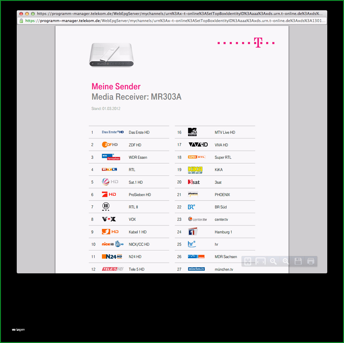 telekom entertain senderliste richtig ueberarbeiten