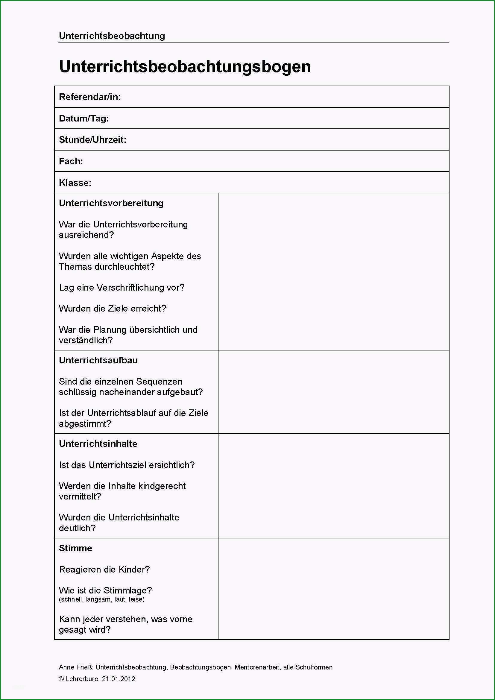 verlaufsprotokoll vorlage word neu arbeitshilfen · grundschule · lehrerburo