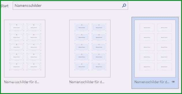 vorlage namensschilder
