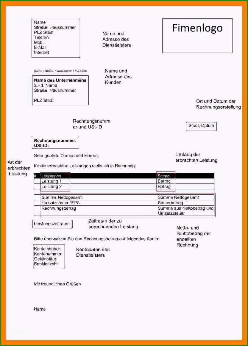 vorlage rechnung freiberufler 14 rechnung muster ohne mwst the natural curriculum